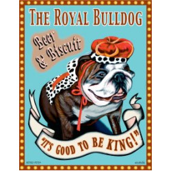 Dog Bulldog - The Royal Bulldog 8x10 Art Print Dog Bulldog - The Royal Bulldog 8x10 Art Print