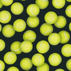 Tennis Balls on Black Puppy Puddle Pad Tennis Balls on Black Puppy Puddle Pad