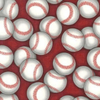 Baseballs on Red Puppy Belly Band Baseballs on Red Puppy Belly Band