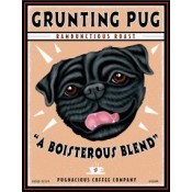 Dog Pug Grunting Pug Rambunctious Roast 8x10 Art Print