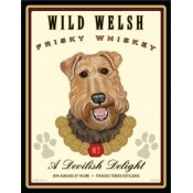 Dog Welsh Terrier Wild Welsh Frisky Whiskey 8x10 Art Print