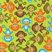 Monkeys! Green </br>Puppy Belly Band