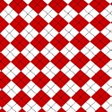 Argyle - Red and White Puppy Belly Band