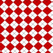 Argyle - Red and White </br>Puppy Belly Band