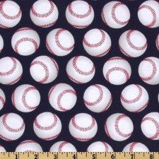 Baseballs on Navy Puppy Belly Band