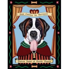 Dog St Bernard  8x10 Art Print