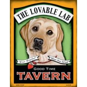 Dog Golden Lab - The Lovable Lab  8x10 Art Print