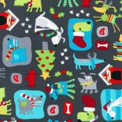 Holiday Cartoon Dog Puppy Puddle Pad