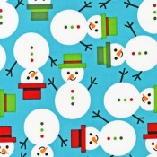 Holiday Snowmen Blue </br>Puppy Belly Band