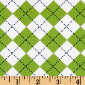 Argyle - Lime White Blue </br>Puppy Belly Band