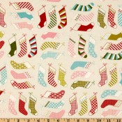 Holiday Stockings Ivory </br>Puppy Belly Band CLEARANCE
