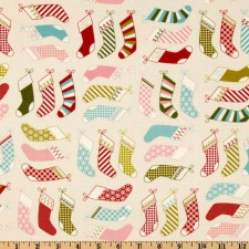 Holiday Stockings Ivory Puppy Belly Band CLEARANCE