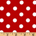 White Polk-a-dot on Red Puppy Belly Band