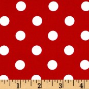 White Polk-a-dot on Red </br>Puppy Belly Band