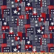 Patriotic Patchwork </br>Puppy Belly Band CLEARANCE