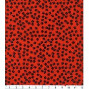 Red with Black Paw Prints </br>Puppy Belly Band