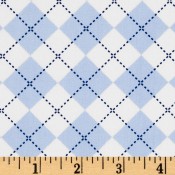 Argyle - Blue and White </br>Puppy Belly Band
