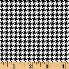Houndstooth Black and White Puppy Belly Band